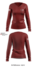 Clarion Ambulance Service Women's Long Sleeve V-neck Shirt - 11
