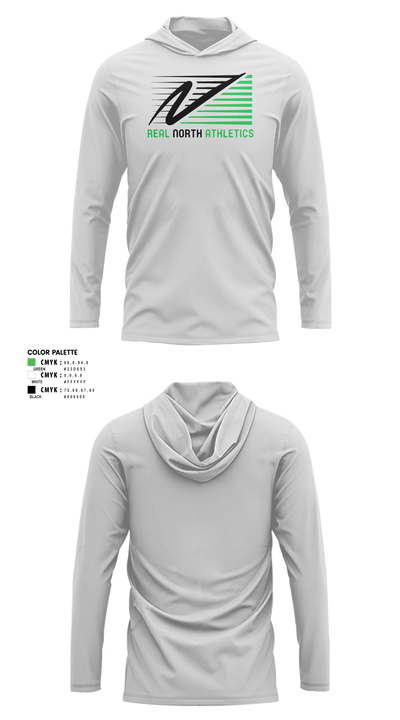 Real North Athletics 78275202 Long Sleeve Performance Shirt with hood - 21