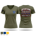 Roberts ridge vfd Women's Short Sleeve V-neck Shirt - 1