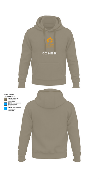 Hoodie, C Co 1-168 IN, , Teamtime, Team time, sublimation, custom sports apparel, team uniforms, spirit wear, spiritwear, sports uniforms, custom shirts, team store, custom team store, fundraiser sports, apparel fundraiser