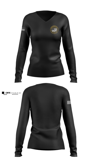 Womens Long Sleeve Vneck Shirt, Berkshire RECC, Police, Teamtime, Team time, sublimation, custom sports apparel, team uniforms, spirit wear, spiritwear, sports uniforms, custom shirts, team store, custom team store, fundraiser sports, apparel fundraiser