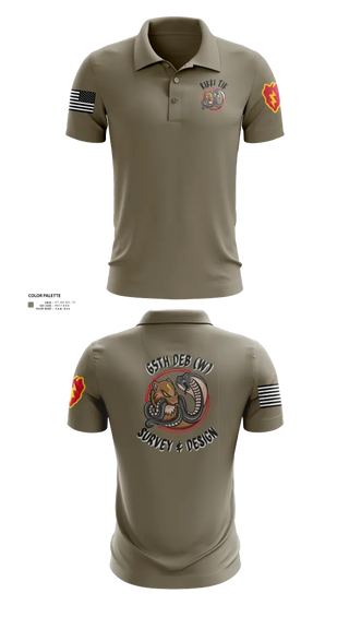 Short Sleeve Performance Polo, S&D, 65th DEB, Army, Teamtime, Team time, sublimation, custom sports apparel, team uniforms, spirit wear, spiritwear, sports uniforms, custom shirts, team store, custom team store, fundraiser sports, apparel fundraiser