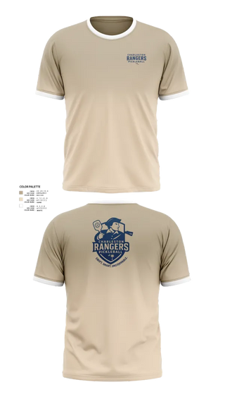 Short Sleeve Performance Shirt, Charleston Rangers Pickleball, Tennis, Teamtime, Team time, sublimation, custom sports apparel, team uniforms, spirit wear, spiritwear, sports uniforms, custom shirts, team store, custom team store, fundraiser sports, apparel fundraiser