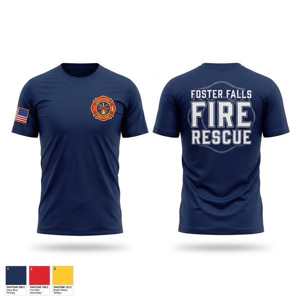 Short Sleeve Performance Shirt, Foster Falls Fire Department, Fire Department, Teamtime, Team time, sublimation, custom sports apparel, team uniforms, spirit wear, spiritwear, sports uniforms, custom shirts, team store, custom team store, fundraiser sports, apparel fundraiser
