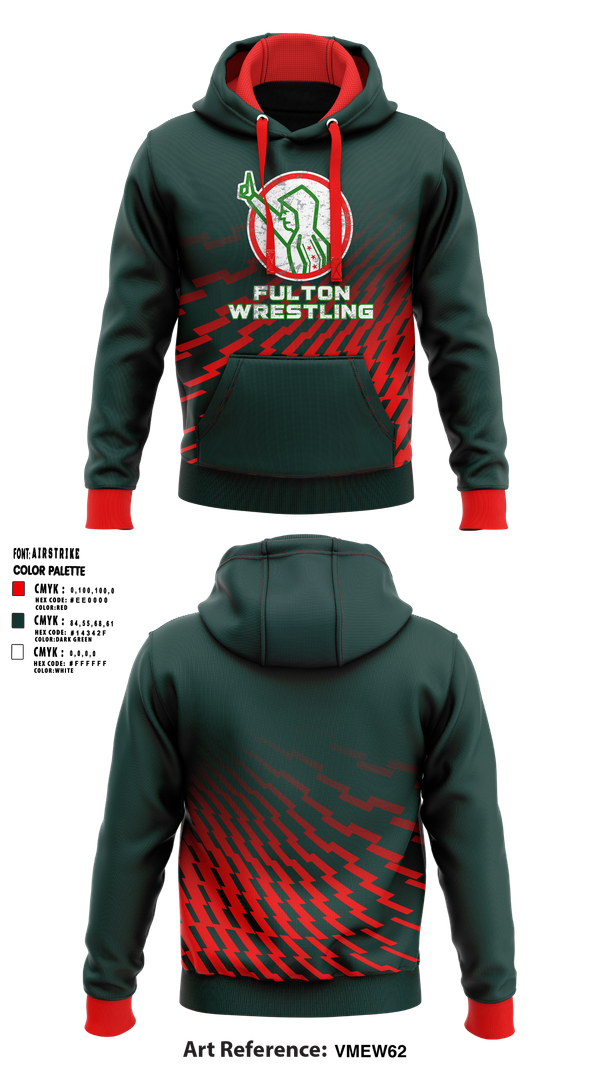 Hoodie, Fulton, Wrestling, Teamtime, Team time, sublimation, custom sports apparel, team uniforms, spirit wear, spiritwear, sports uniforms, custom shirts, team store, custom team store, fundraiser sports, apparel fundraiser