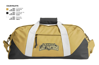 Duffle Bag, Anahuac Lady Panthers, Women's Basketball, Teamtime, Team time, sublimation, custom sports apparel, team uniforms, spirit wear, spiritwear, sports uniforms, custom shirts, team store, custom team store, fundraiser sports, apparel fundraiser