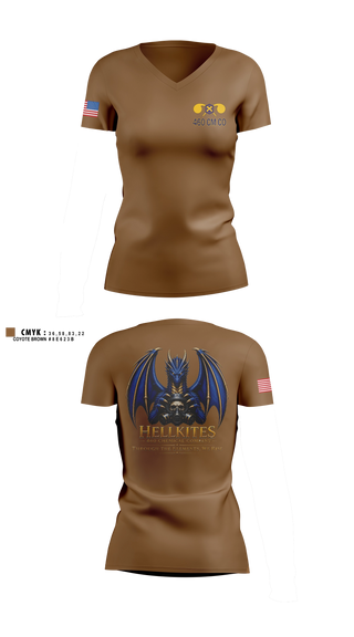Womens Short Sleeve Vneck Shirt, 460 Chemical Company, National Guard, Teamtime, Team time, sublimation, custom sports apparel, team uniforms, spirit wear, spiritwear, sports uniforms, custom shirts, team store, custom team store, fundraiser sports, apparel fundraiser