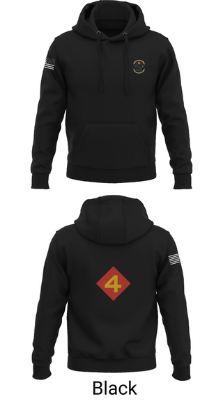 Hoodie, 14th Marine regiment 4th Marine corps division, , Teamtime, Team time, sublimation, custom sports apparel, team uniforms, spirit wear, spiritwear, sports uniforms, custom shirts, team store, custom team store, fundraiser sports, apparel fundraiser