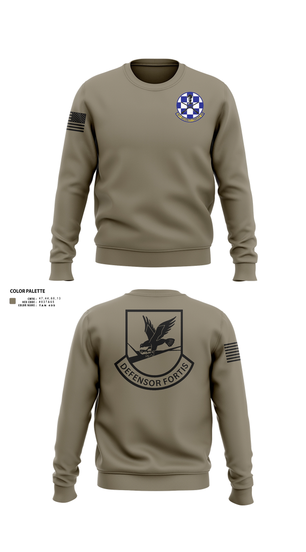 Crew Neck Sweatshirt, 19th Security Forces Squadron, Air Force, Teamtime, Team time, sublimation, custom sports apparel, team uniforms, spirit wear, spiritwear, sports uniforms, custom shirts, team store, custom team store, fundraiser sports, apparel fundraiser