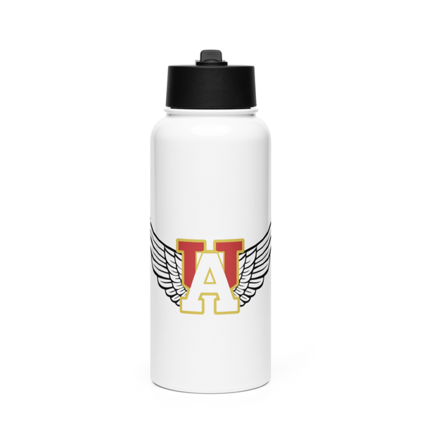 Angels Stainless Steel Water Bottle with a Straw Lid