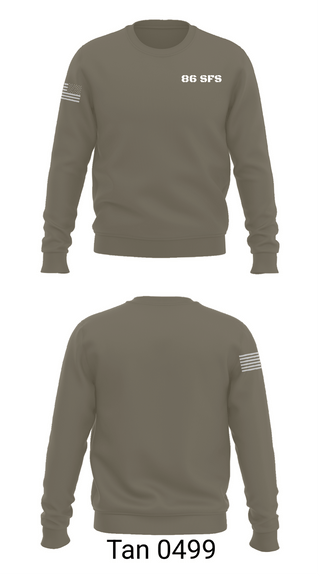 Crew Neck Sweatshirt, 86 SFS, Air Force, Teamtime, Team time, sublimation, custom sports apparel, team uniforms, spirit wear, spiritwear, sports uniforms, custom shirts, team store, custom team store, fundraiser sports, apparel fundraiser