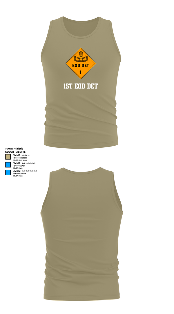 Tank Top, 1st EOD DET, , Teamtime, Team time, sublimation, custom sports apparel, team uniforms, spirit wear, spiritwear, sports uniforms, custom shirts, team store, custom team store, fundraiser sports, apparel fundraiser