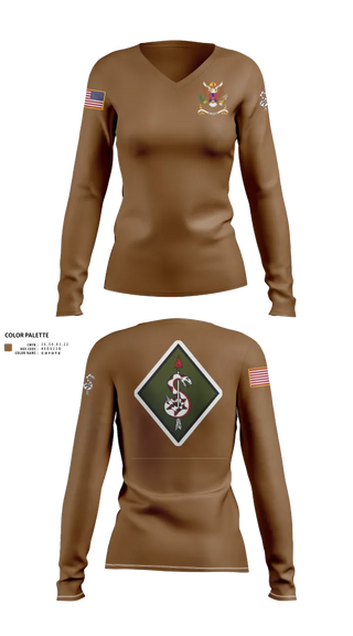 Womens Long Sleeve Vneck Shirt, , National Guard, Teamtime, Team time, sublimation, custom sports apparel, team uniforms, spirit wear, spiritwear, sports uniforms, custom shirts, team store, custom team store, fundraiser sports, apparel fundraiser