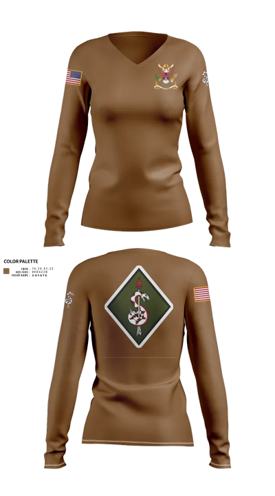 249th SNIPER COMP 51988170 Women's Long Sleeve V-neck Shirt - 40