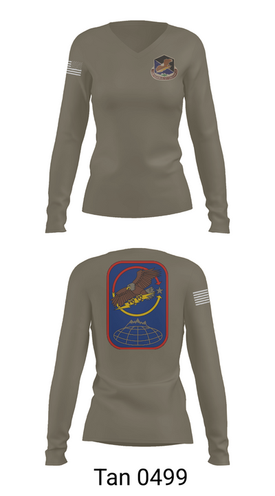 100th Missile Defense Brigade 43971287 Women's Long Sleeve V-neck Shirt - 77