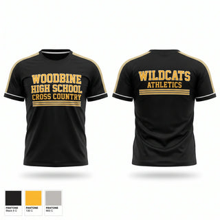 Football Jersey, Woodbine High School Cross Country, Cross Country, Teamtime, Team time, sublimation, custom sports apparel, team uniforms, spirit wear, spiritwear, sports uniforms, custom shirts, team store, custom team store, fundraiser sports, apparel fundraiser