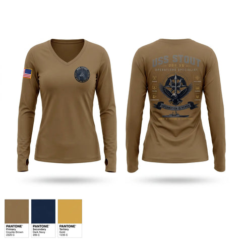 Old School Cotton Feel Shirt, USS STOUT OI, Navy, Teamtime, Team time, sublimation, custom sports apparel, team uniforms, spirit wear, spiritwear, sports uniforms, custom shirts, team store, custom team store, fundraiser sports, apparel fundraiser