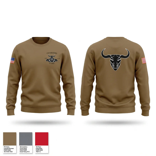 Crew Neck Sweatshirt, Charger, Army, Teamtime, Team time, sublimation, custom sports apparel, team uniforms, spirit wear, spiritwear, sports uniforms, custom shirts, team store, custom team store, fundraiser sports, apparel fundraiser