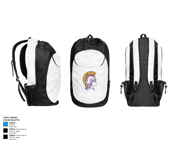 Gear Bag, Sodus lady spartans, Women's Soccer, Teamtime, Team time, sublimation, custom sports apparel, team uniforms, spirit wear, spiritwear, sports uniforms, custom shirts, team store, custom team store, fundraiser sports, apparel fundraiser