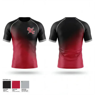 Short Sleeve Rash Guard Shirt, SJCC, Wrestling, Teamtime, Team time, sublimation, custom sports apparel, team uniforms, spirit wear, spiritwear, sports uniforms, custom shirts, team store, custom team store, fundraiser sports, apparel fundraiser