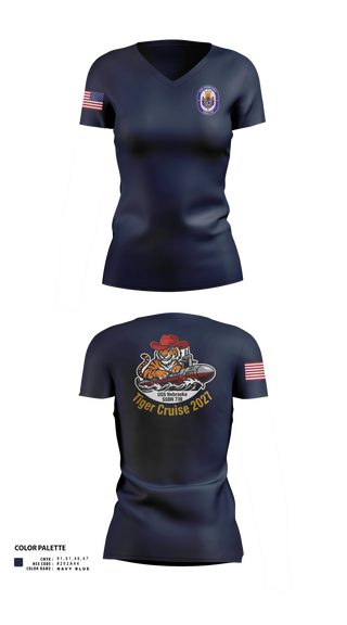 Womens Short Sleeve Vneck Shirt, NAVY, Navy, Teamtime, Team time, sublimation, custom sports apparel, team uniforms, spirit wear, spiritwear, sports uniforms, custom shirts, team store, custom team store, fundraiser sports, apparel fundraiser