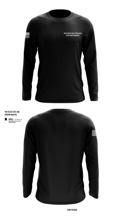 Reynolds Police Department 29344398 Long Sleeve Performance Shirt 1