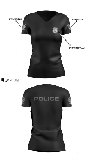 Womens Short Sleeve Vneck Shirt, A.C.E., Police, Teamtime, Team time, sublimation, custom sports apparel, team uniforms, spirit wear, spiritwear, sports uniforms, custom shirts, team store, custom team store, fundraiser sports, apparel fundraiser