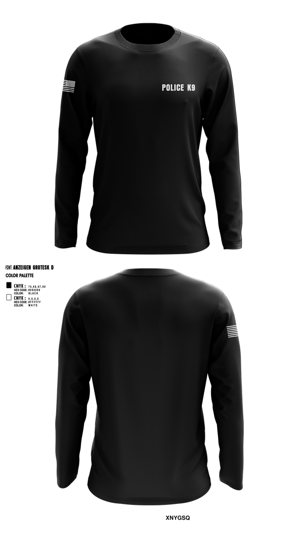 Long Sleeve Performance Shirt, POLICE K9, , Teamtime, Team time, sublimation, custom sports apparel, team uniforms, spirit wear, spiritwear, sports uniforms, custom shirts, team store, custom team store, fundraiser sports, apparel fundraiser