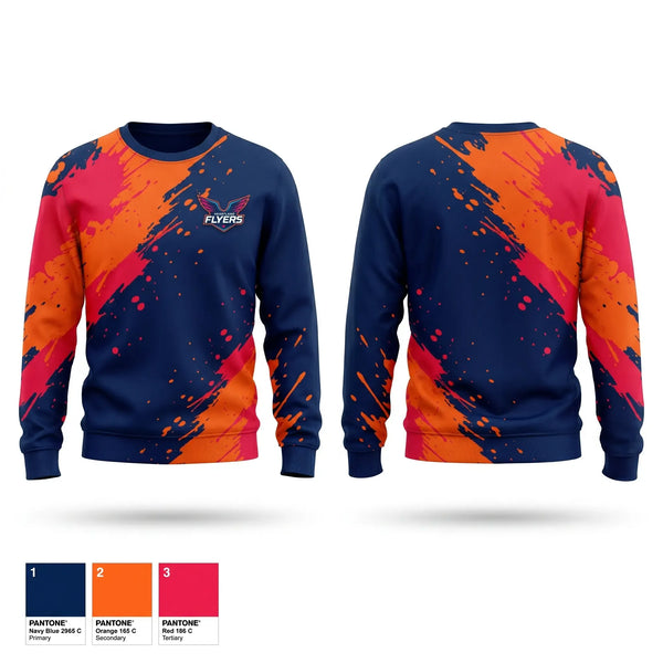 Crew Neck Sweatshirt, Heartland Flyers, Track & Field, Teamtime, Team time, sublimation, custom sports apparel, team uniforms, spirit wear, spiritwear, sports uniforms, custom shirts, team store, custom team store, fundraiser sports, apparel fundraiser