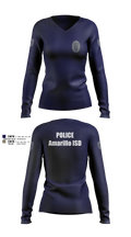Amarillo ISD Police 87538473 Women's Long Sleeve V-neck Shirt - 10