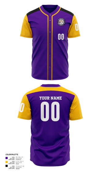 Full Button Baseball Jersey, Onsted Wildcats, Baseball, Teamtime, Team time, sublimation, custom sports apparel, team uniforms, spirit wear, spiritwear, sports uniforms, custom shirts, team store, custom team store, fundraiser sports, apparel fundraiser