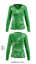 Lempster Wildcats 7475853 Women's Long Sleeve V-neck Shirt - 41