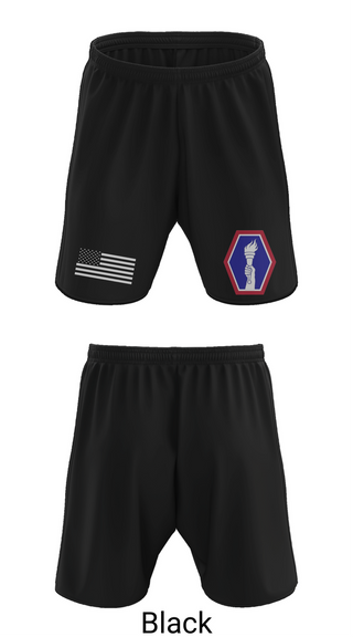 Athletic Shorts With Pockets, 100 Battalion 442 Infantry, Army, Teamtime, Team time, sublimation, custom sports apparel, team uniforms, spirit wear, spiritwear, sports uniforms, custom shirts, team store, custom team store, fundraiser sports, apparel fundraiser