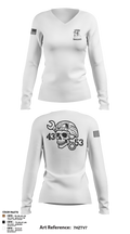 4-3 AHB 47022707 Women's Long Sleeve V-neck Shirt - 2