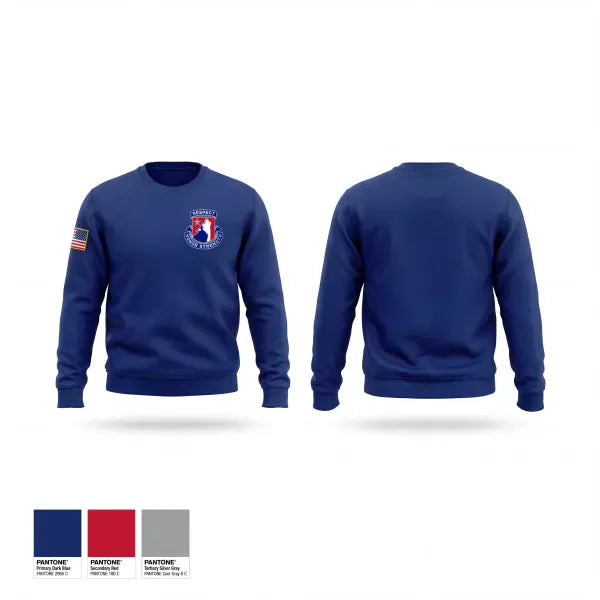Crew Neck Sweatshirt, Huskie Battalion, Army, Teamtime, Team time, sublimation, custom sports apparel, team uniforms, spirit wear, spiritwear, sports uniforms, custom shirts, team store, custom team store, fundraiser sports, apparel fundraiser