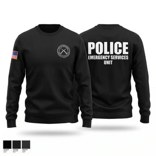Crew Neck Sweatshirt, Emergency services unit, Police, Teamtime, Team time, sublimation, custom sports apparel, team uniforms, spirit wear, spiritwear, sports uniforms, custom shirts, team store, custom team store, fundraiser sports, apparel fundraiser