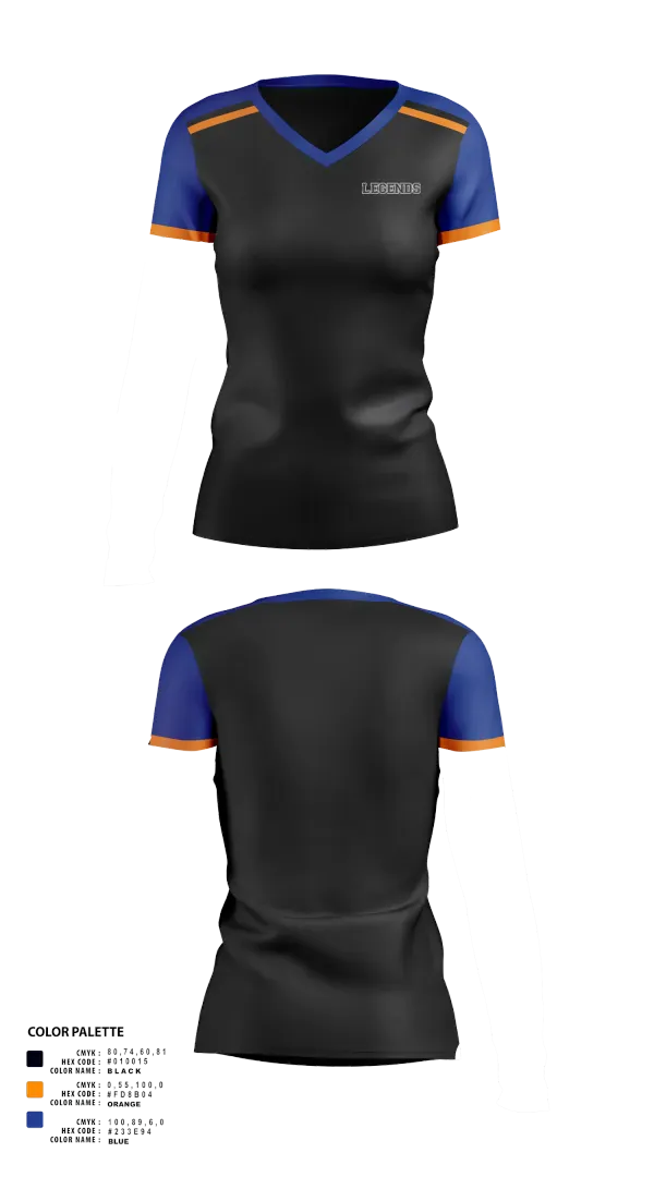 Womens Short Sleeve Vneck Shirt, Legends, Softball, Teamtime, Team time, sublimation, custom sports apparel, team uniforms, spirit wear, spiritwear, sports uniforms, custom shirts, team store, custom team store, fundraiser sports, apparel fundraiser