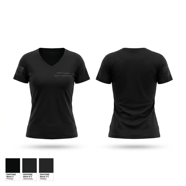 Womens Short Sleeve Vneck Shirt, Fifth Precicnt Special Operations, Police, Teamtime, Team time, sublimation, custom sports apparel, team uniforms, spirit wear, spiritwear, sports uniforms, custom shirts, team store, custom team store, fundraiser sports, apparel fundraiser