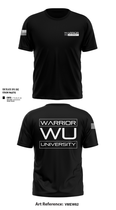 Warrior University Short Sleeve Performance Shirt - 100
