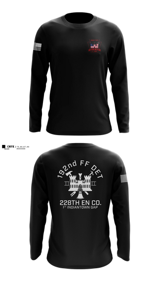 Long Sleeve Performance Shirt, 192nd Firefighter Detachment, National Guard, Teamtime, Team time, sublimation, custom sports apparel, team uniforms, spirit wear, spiritwear, sports uniforms, custom shirts, team store, custom team store, fundraiser sports, apparel fundraiser
