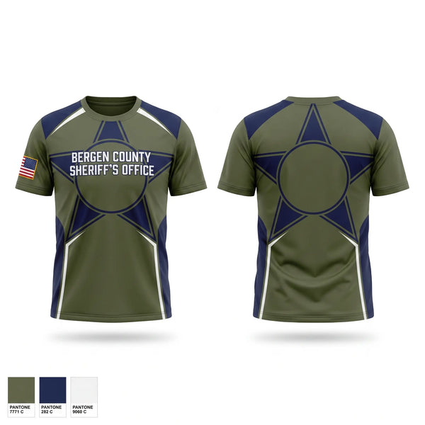 Short Sleeve Performance Shirt, Bergen County Sheriffs Office, Police, Teamtime, Team time, sublimation, custom sports apparel, team uniforms, spirit wear, spiritwear, sports uniforms, custom shirts, team store, custom team store, fundraiser sports, apparel fundraiser