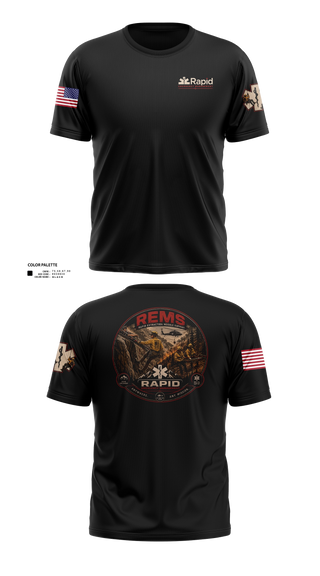 Short Sleeve Performance Shirt, Rapid Emergency Management, EMS/EMT, Teamtime, Team time, sublimation, custom sports apparel, team uniforms, spirit wear, spiritwear, sports uniforms, custom shirts, team store, custom team store, fundraiser sports, apparel fundraiser