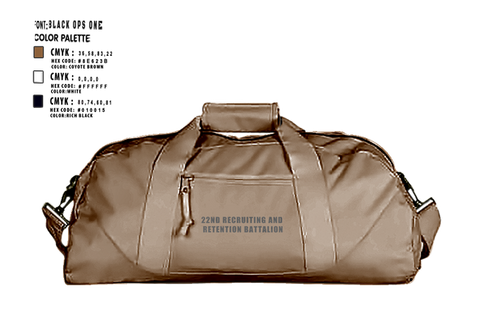 Duffle Bag, 22nd Recruiting and Retention Battalion, , Teamtime, Team time, sublimation, custom sports apparel, team uniforms, spirit wear, spiritwear, sports uniforms, custom shirts, team store, custom team store, fundraiser sports, apparel fundraiser