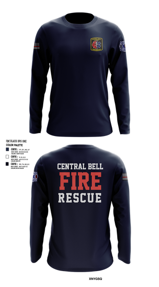 Long Sleeve Performance Shirt, Central Bell County Fire Rescue, Fire Department, Teamtime, Team time, sublimation, custom sports apparel, team uniforms, spirit wear, spiritwear, sports uniforms, custom shirts, team store, custom team store, fundraiser sports, apparel fundraiser
