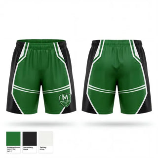 Womens Shorts, Morgan County Mustang, Men's Basketball, Teamtime, Team time, sublimation, custom sports apparel, team uniforms, spirit wear, spiritwear, sports uniforms, custom shirts, team store, custom team store, fundraiser sports, apparel fundraiser