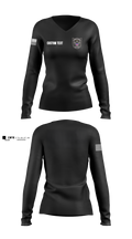 PERRY POLICE DEPARTMENT Women's Long Sleeve V-neck Shirt - 13