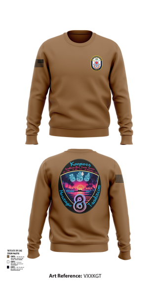 Crew Neck Sweatshirt, USS Bougainville CPO, , Teamtime, Team time, sublimation, custom sports apparel, team uniforms, spirit wear, spiritwear, sports uniforms, custom shirts, team store, custom team store, fundraiser sports, apparel fundraiser