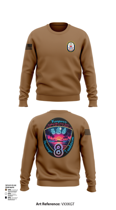 USS Bougainville CPO 89131174 Crew Neck Sweatshirt - 101