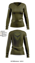 SWAT 89423613 Women's Long Sleeve V-neck Shirt - 1