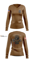 Carnage Company Women's Long Sleeve V-neck Shirt - 3